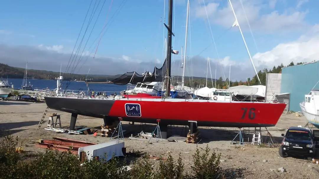 VOR60 after red and black wrap