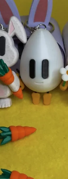 String-Flex Egg Keychain