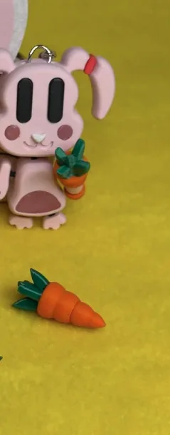 String-Flex Pink Bunny Keychain